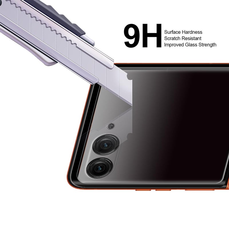 Supershieldz (2 Pack) Designed for Motorola Razr 2024/2025 (Front Screen Only) Tempered Glass Screen Protector, Anti Scratch, Bubble Free (Black) - Image 2