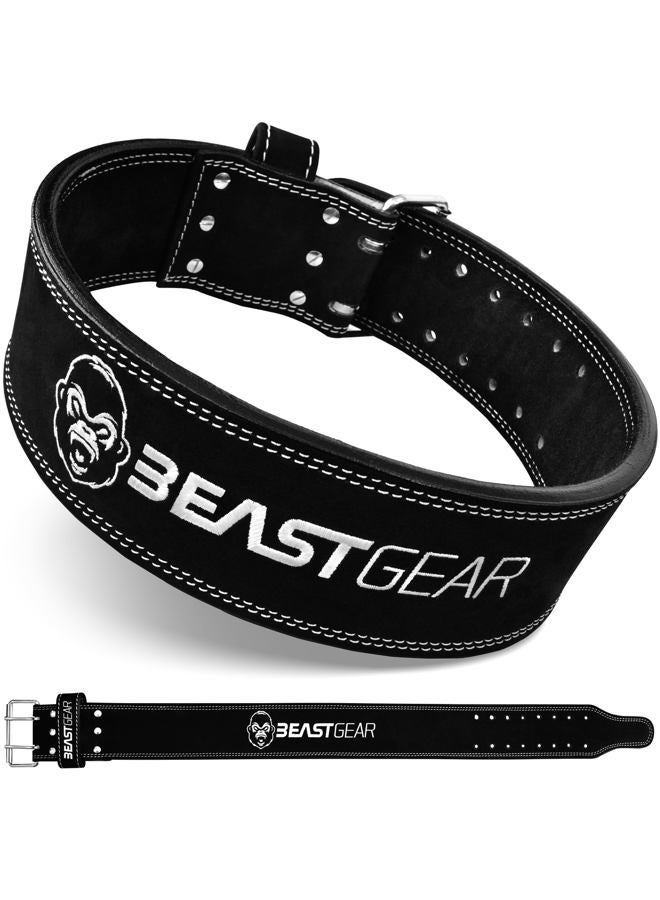 Beast Gear Leather Weight Lifting Belt for Women & Men - 4" Wide PowerBelt with Back and Core Support for Gym, Deadlifting, Strength Training, Squats and Powerlifting(M, 29"-38") - Image 1