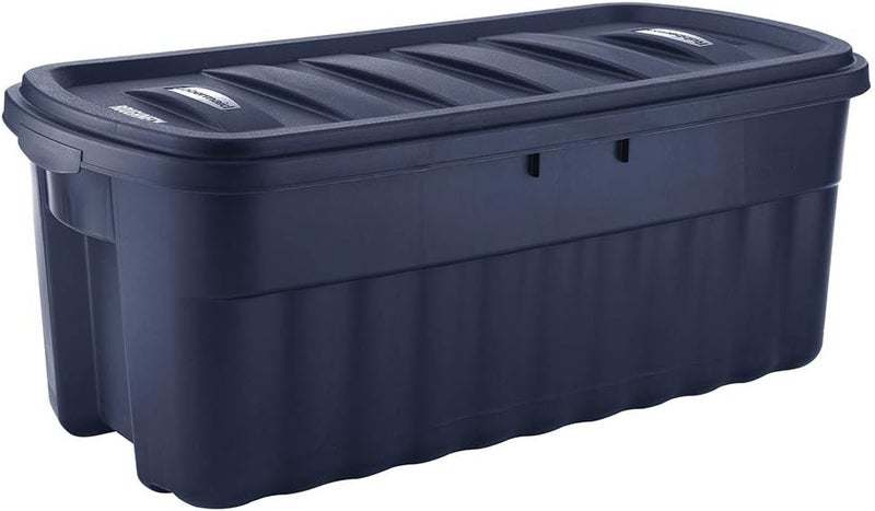 Rubbermaid صندوق تخزين رافرميد سعة 50 جالون روفنيك، حاوية تخزين بلاستيكية متينة وقابلة لإعادة الاستخدام - Image 1