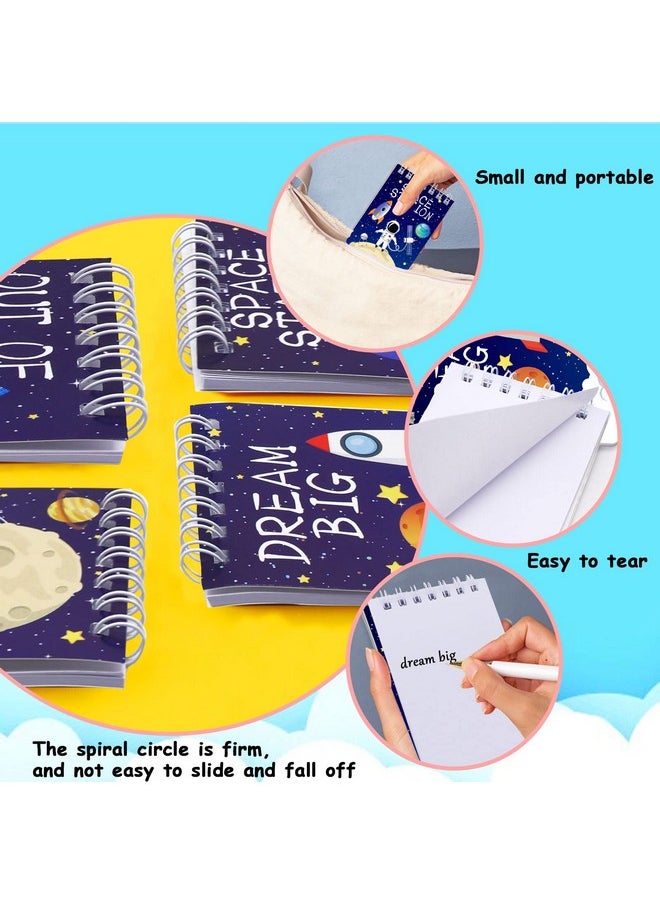 Outer Space Mini Notebook 16 Pack Space Party Favor Galaxy Goodie Bags Solar System Astronaut Science Rocket Planet Small Spiral Pocket Notepads For Space Theme Birthday Party Supplies - pzsku/Z7FBE0A9B3391EBA7FA67Z/45/_/1732777887/d0a8237f-be9b-4f68-9390-efd56c993360