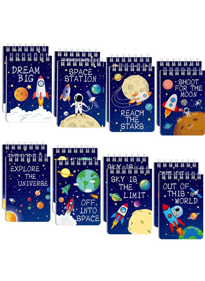 Outer Space Mini Notebook 16 Pack Space Party Favor Galaxy Goodie Bags Solar System Astronaut Science Rocket Planet Small Spiral Pocket Notepads For Space Theme Birthday Party Supplies - pzsku/Z7FBE0A9B3391EBA7FA67Z/45/_/1732777895/043f0313-a875-4e71-8400-6e3235d6f164