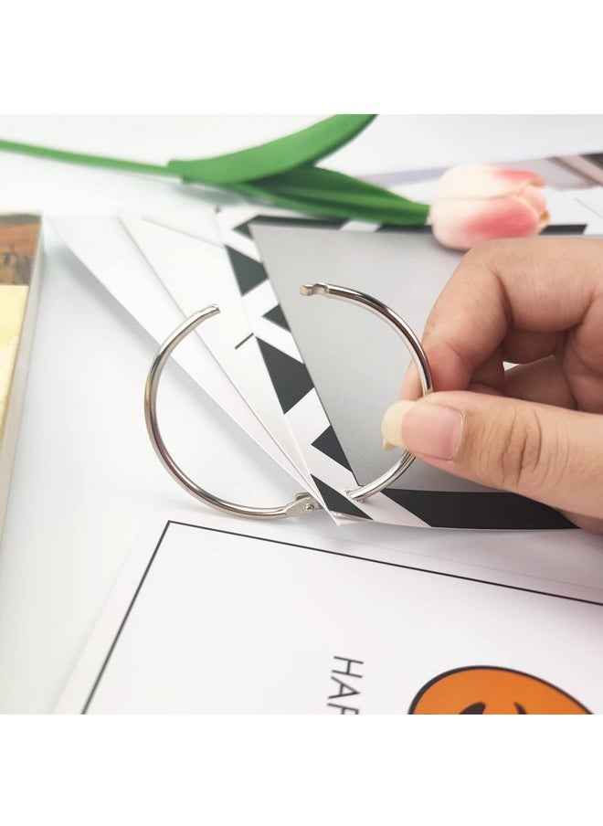 OWLKELA OWLKELA 2 Inch 30 Pack Loose Leaf Binder Rings, Nickel Plated Steel Binder Rings, Keychain Key Rings, Metal Rings for Index Cards, Book Ring, Ideal for School, Home, or Office  - Image 5