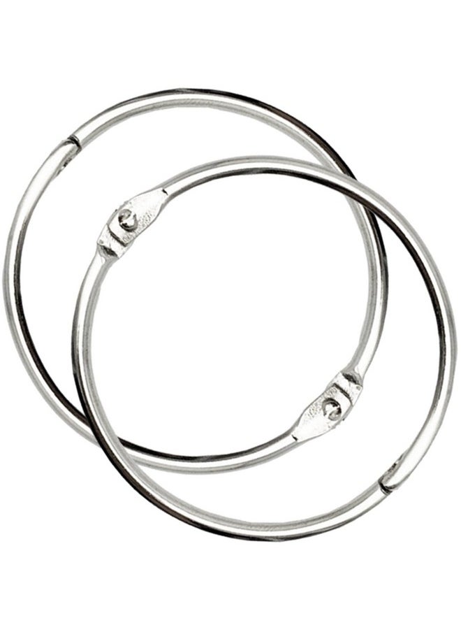 OWLKELA OWLKELA 2 Inch 30 Pack Loose Leaf Binder Rings, Nickel Plated Steel Binder Rings, Keychain Key Rings, Metal Rings for Index Cards, Book Ring, Ideal for School, Home, or Office  - Image 1