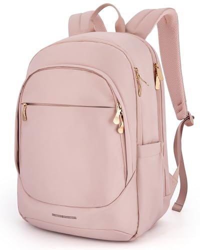 LIGHT FLIGHT Collge Laptop Backpack 156 inch Laptop Travel Backpack for women College Computer Bookbag Casual Bag for Work Travel College Gifts for WomenPink