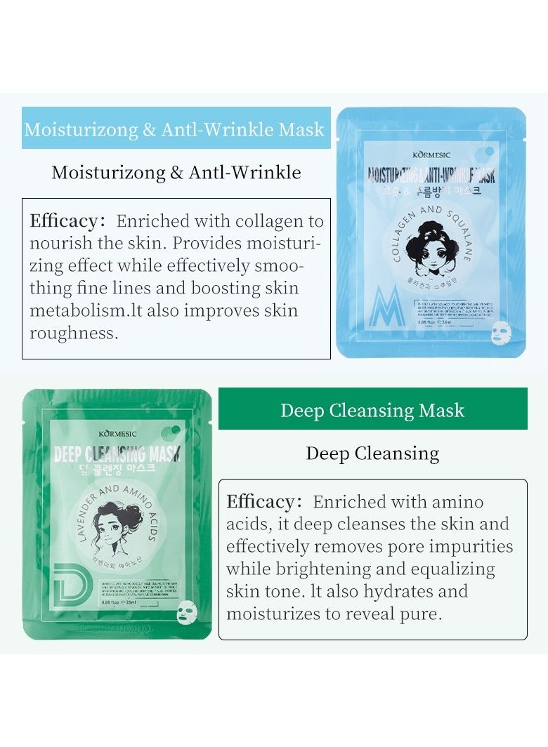 Kormesic 5pcs قناع ترطيب 25 مل-رطوبة عميقة - Image 2