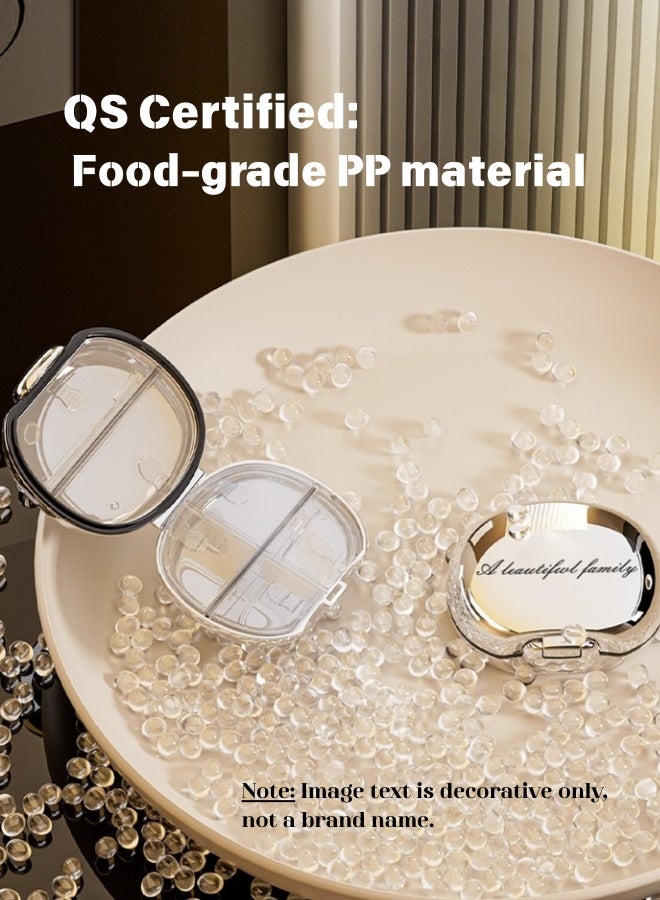 7 Day Pill Organizer, Weekly Medicine Box with Silicone Seal, Moisture-Proof Portable Travel Pill Case, Food-Grade PP Compact (8.5x8cm) for Vitamins & Medication - Image 3