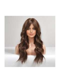 Long Brown Wigs for Women Curly Synthetic Wig with Bangs Middle Parting for Party and Cosplay - pzsku/Z7FBE44502134FD5060F2Z/45/_/1720961977/47a30fcc-add1-48c3-8e06-d07a5ba3390c