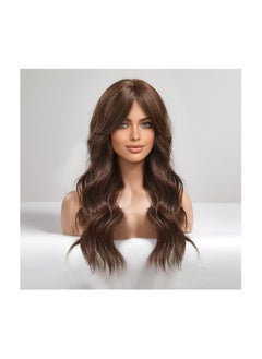 Long Brown Wigs for Women Curly Synthetic Wig with Bangs Middle Parting for Party and Cosplay - pzsku/Z7FBE44502134FD5060F2Z/45/_/1720961995/3b239b79-e7ec-4c33-8d12-9e3eb7d642de