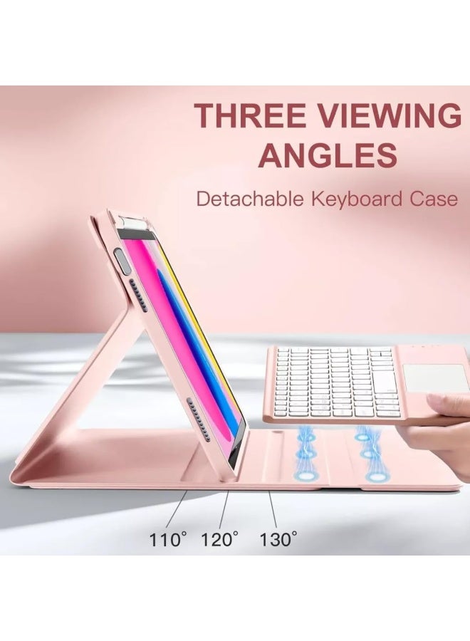general Backlit Keyboard Case for iPad 11th Generation (A16) 11-inch (2025), Leather Case with Pencil Holder, Detachable Wireless Bluetooth Touchpad Trackpad Keyboard - Image 2
