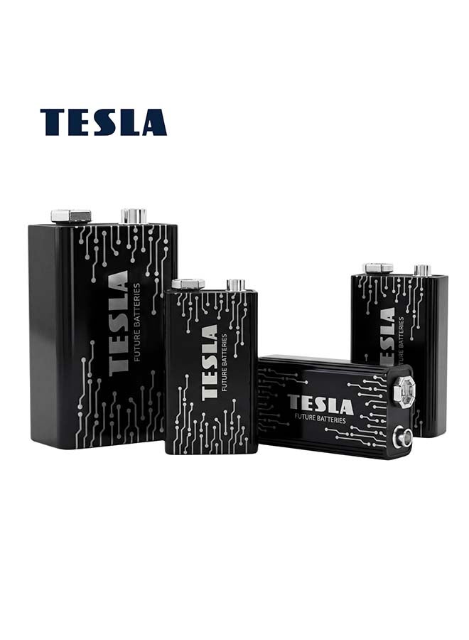 TESLA BATTERIES  9V BLACK+ ALKALINE  6LR61 9V 1 pcs - Image 1