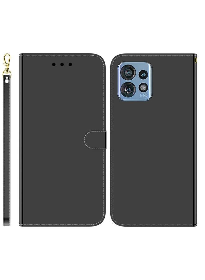 اس-توب جراب لهاتف موتورولا إيدج 40 برو مصنوع من الجلد الصناعي بسطح عاكس - Image 1