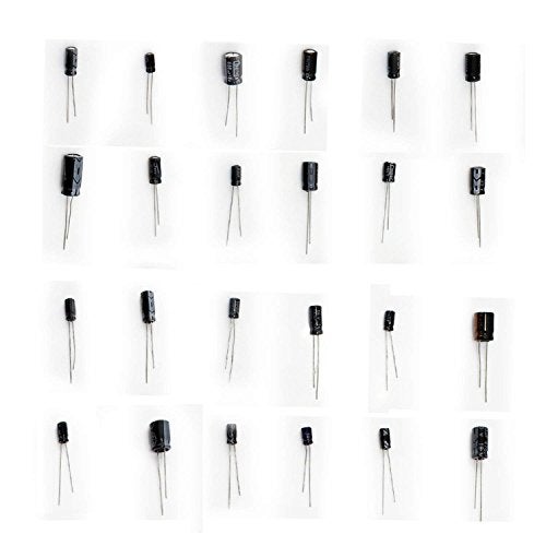 REES52 24Value 500pcs Electrolytic Capacitor Assortment Box Kit Range 0.1uF－1000uF Capacitor kit - Image 3