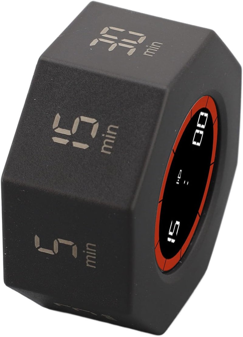 [Trending item] Goshyda Desk Productivity Cube Timer Efficient Time Management for Office Work Study Kitchen Rechargeable ABS 2.3x2.3x1.1in (Black) Limited availability Super practical E-commerce hot item New & improved Limited launch price Long lasting durability Top rated sales item New upgraded product Limited quantity for sale Exclusive new launch Original material New batch restock Newest model Fresh arrival local warehouse Designed for KSA market Comfortable to use Long service life Best choice for budget shopping Market trending pick Great bargain Elegant design Big cost saving Very popular product High durability - Image 4