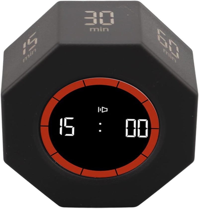 [Trending item] Goshyda Desk Productivity Cube Timer Efficient Time Management for Office Work Study Kitchen Rechargeable ABS 2.3x2.3x1.1in (Black) Limited availability Super practical E-commerce hot item New & improved Limited launch price Long lasting durability Top rated sales item New upgraded product Limited quantity for sale Exclusive new launch Original material New batch restock Newest model Fresh arrival local warehouse Designed for KSA market Comfortable to use Long service life Best choice for budget shopping Market trending pick Great bargain Elegant design Big cost saving Very popular product High durability - Image 5