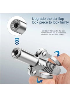 Digital Craft Digital Craft Grease Gun Coupler Double Handle Grease Gun Tips Heavy Duty 10000 PSI Quick Lockon and Release for All Grease Guns Fittings  - Image 2