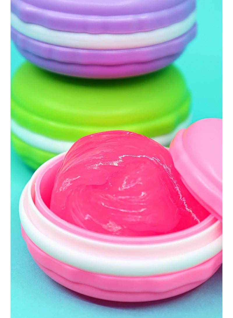 Slimy Mix Your Own Macaron Slimy 3 Colours Assorted 50g Blistercard | Mix-Ins, Non-Toxic Gluten-Free Safe, Play and Collect - Image 3