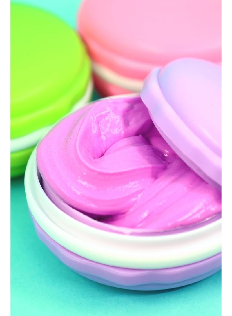 Slimy Mix Your Own Macaron Slimy 3 Colours Assorted 50g Blistercard | Mix-Ins, Non-Toxic Gluten-Free Safe, Play and Collect - Image 2