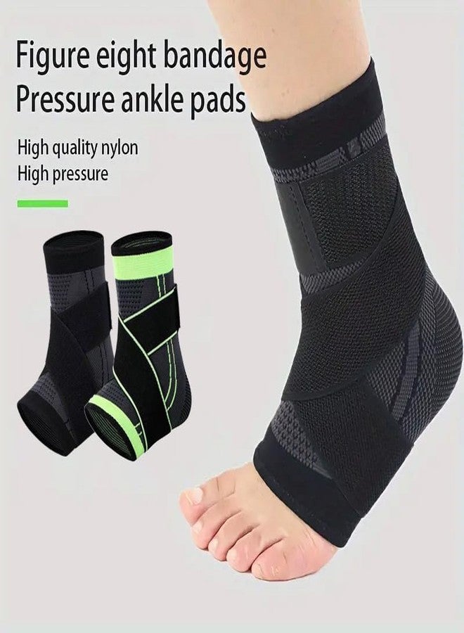 Paiwefil Ankle Brace Compression Support Sleeve with Adjustable Strap Men & Women For Injury Recovery Joint Pain Relief & Sports Protection 2 pcs (Black, XL) - Image 2