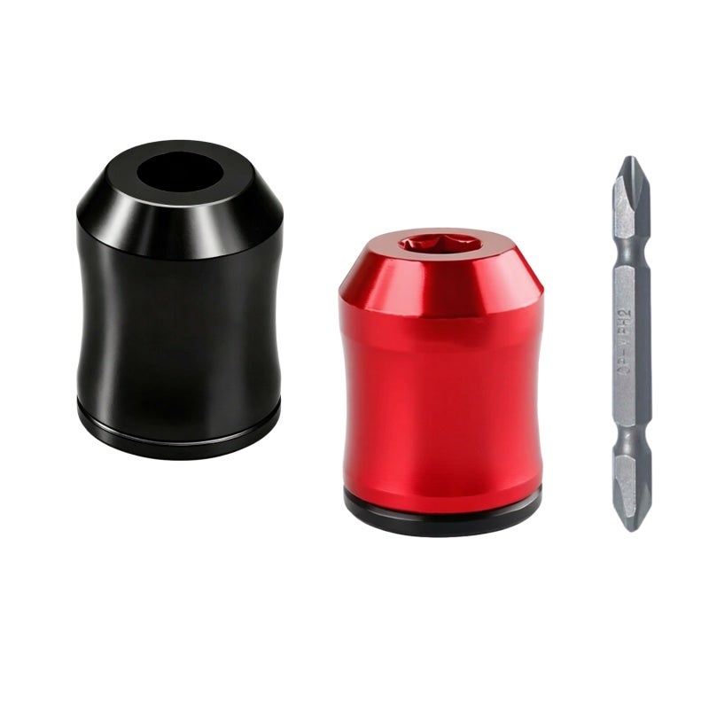 Katerk Magnetizer Magnetic Screw Holder - Upgraded Double Magnet Strength 3-In-1 Universal Compatibility Removable Wear-Resistant Metal Magnetic Bit Holder for Home Repair DIY Workshop Professionals - Image 2