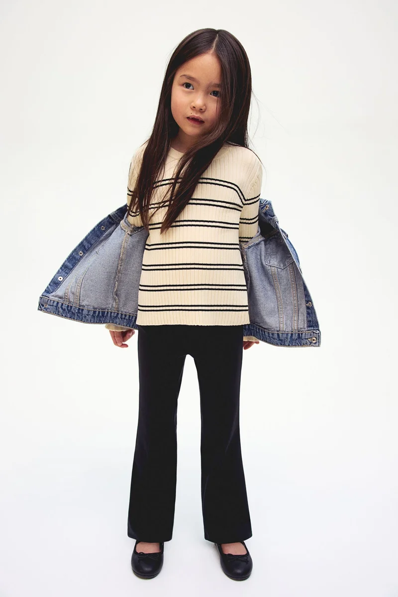 H&M Flared Ponte di Roma leggings