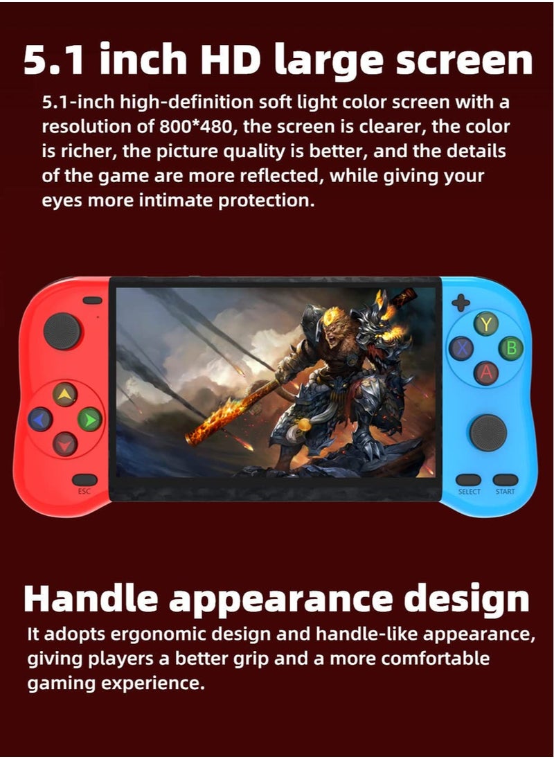 Excefore - 5.1 Inch Handheld Game Console - Portable Emulator - Classic Arcade Retro Gaming Device - Built-in 12000 Games - MP3/MP4 Support - Image 1
