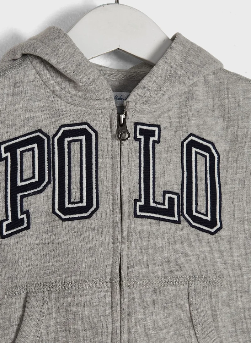 POLO RALPH LAUREN Infant Logo Zip Through Hoodie