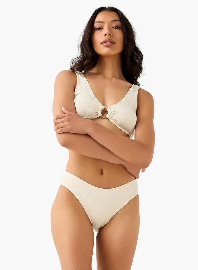 سبلاش فيڤ Women Ribbed Ring Detail Bikini Set