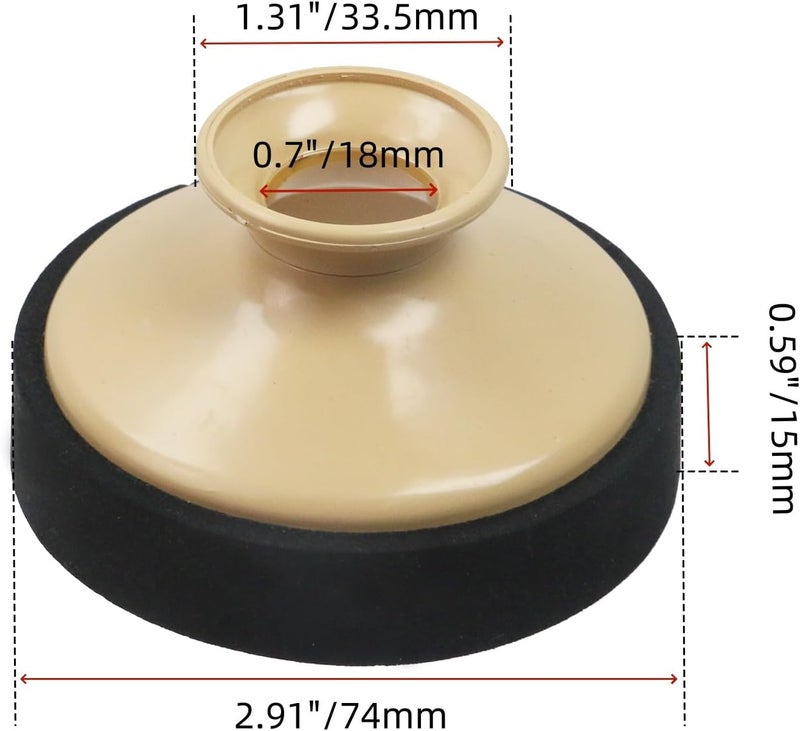 FarBoat 1 Pcs Alto Sax Mute Silencer Lightweight Plastic Sax Mute ABS Noise Remover Music Accessory for Alto Saxophone, Khaki-Colored - Image 2