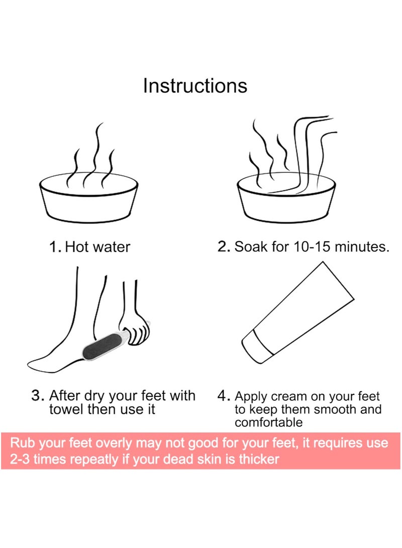 NESMAT NESMAT Double-Sided Wood Foot Rasp Dead Skin Callus Remover Foot File Exfoliating Brush Wooden Handle Pedicure Scrubber LARGE, Heel File Reusable Pedicure Kit Foot Care for Men and Women  - Image 5