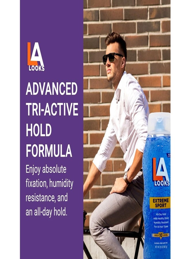 L.A. Looks Sport Activity Proof Power Gel, Mega X-Treme Hold 20 oz - Image 5