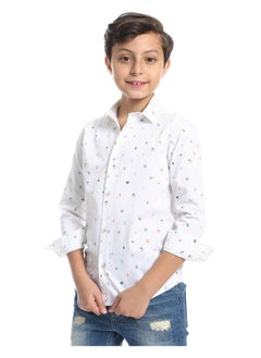 Andora Long Sleeves Little Drawings Allover Shirt  - Image 3