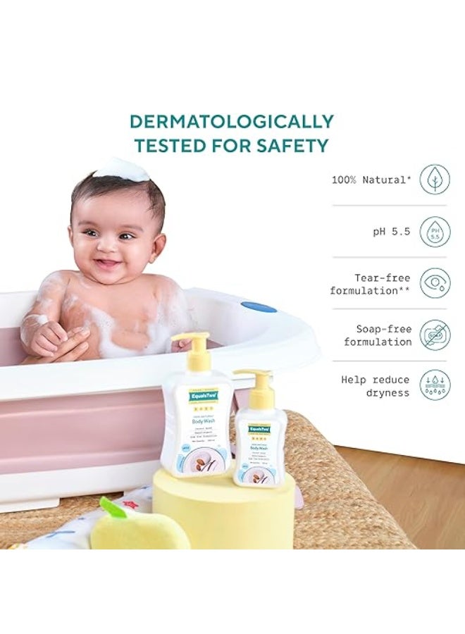 EQUALSTWO by Zydus Baby Body Wash 100ml, Tear-free & Soap-free, Head to Toe Baby Wash for Bath, Hypoallergenic & Dermatologically Tested, pH 5.5, Gentle Hydration for All Skin Types, (Pack 1) - Image 4