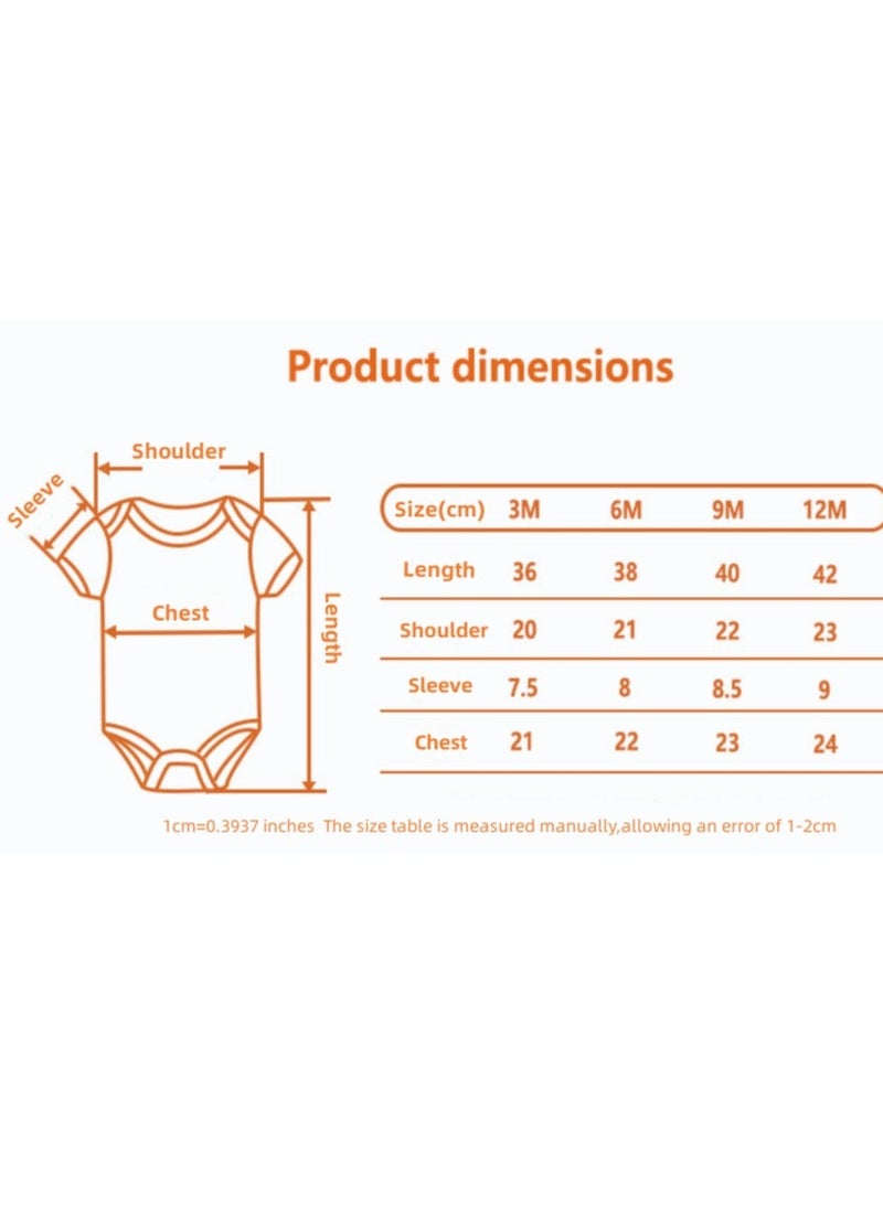 RedMapleTEK Baby Pure Cotton Jumpsuit Short-sleeved Crawling Suit Five-piece Set  - Image 2
