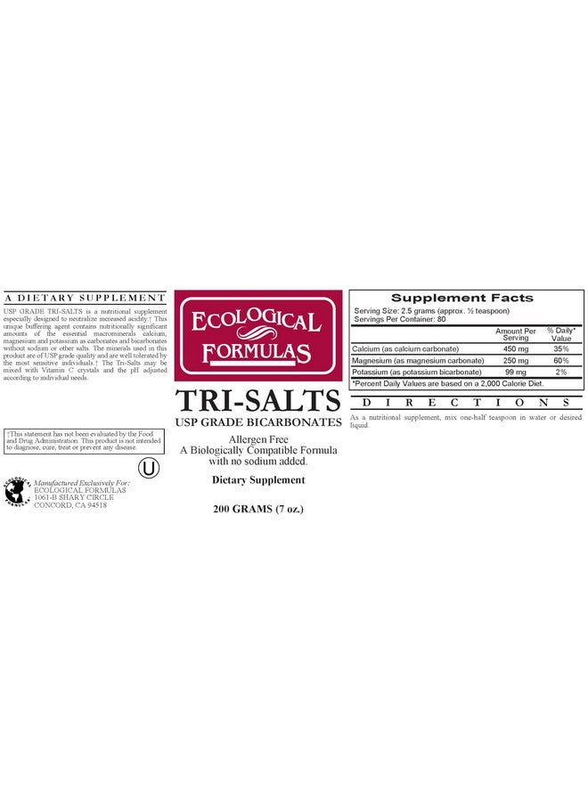 Ecological Formulas Tri Salts Calcium Magnesium Potassium 200 GMS X 2 Bottles Sodium-Free - Image 2