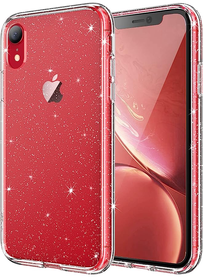 Jetech Glitter Case For Iphone Xr, 6.1-Inch, Bling Sparkle Shockproof Phone Bumper Cover, Cute Sparkly For Women And Girls (Clear) - Image 1