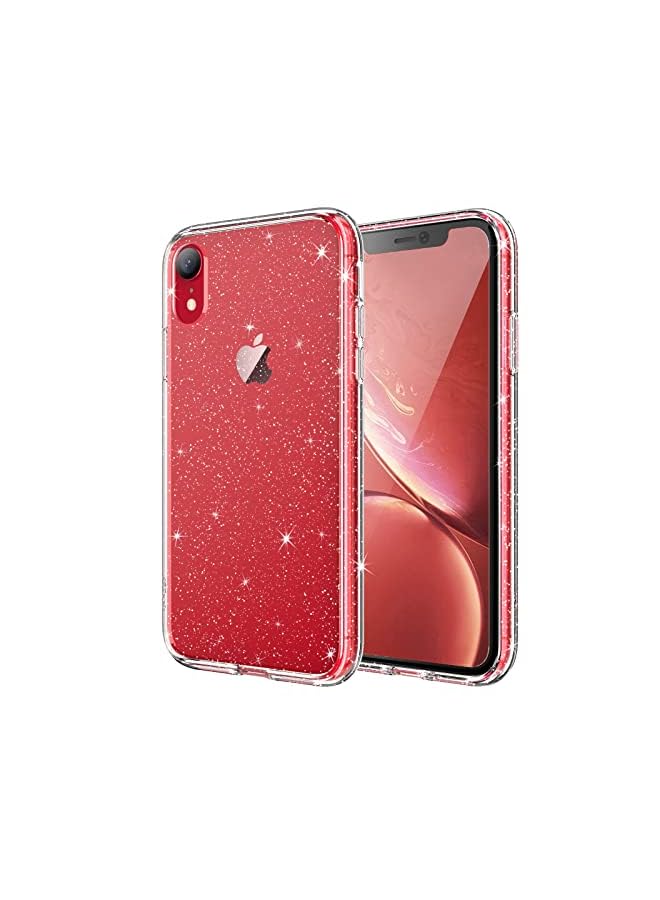 Jetech Glitter Case For Iphone Xr, 6.1-Inch, Bling Sparkle Shockproof Phone Bumper Cover, Cute Sparkly For Women And Girls (Clear) - Image 2