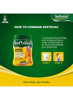 Softovac Softovac Bowel Regulator 250g - 100% Natural Actives: High Fiber Formula enriched with Sonamukhi, Harad, Mulethi, Saunf etc.  - Image 5