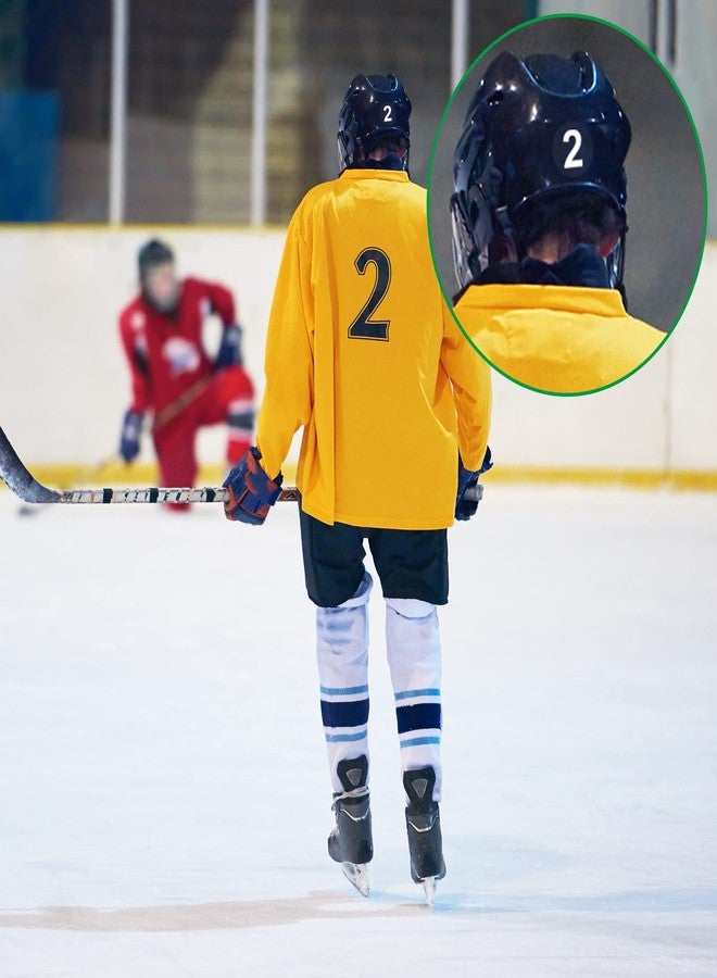 Teling 400 Pcs White Sports Helmet Numbers Sticker 1.5 Inches Football Helmet Decals Vinyl Hockey Numbers Decals Self Adhesive Softball Number Stickers for Hockey Baseball Batting Lacrosse - Image 4