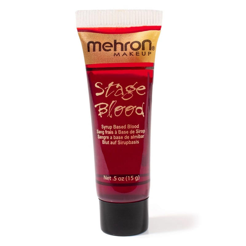 Mehron Makeup Stage Blood | Realistic For Halloween | Washable Fake Blood for Special FX, Stage & Screen, Halloween, & Cosplay (Bright Arterial) - Image 1