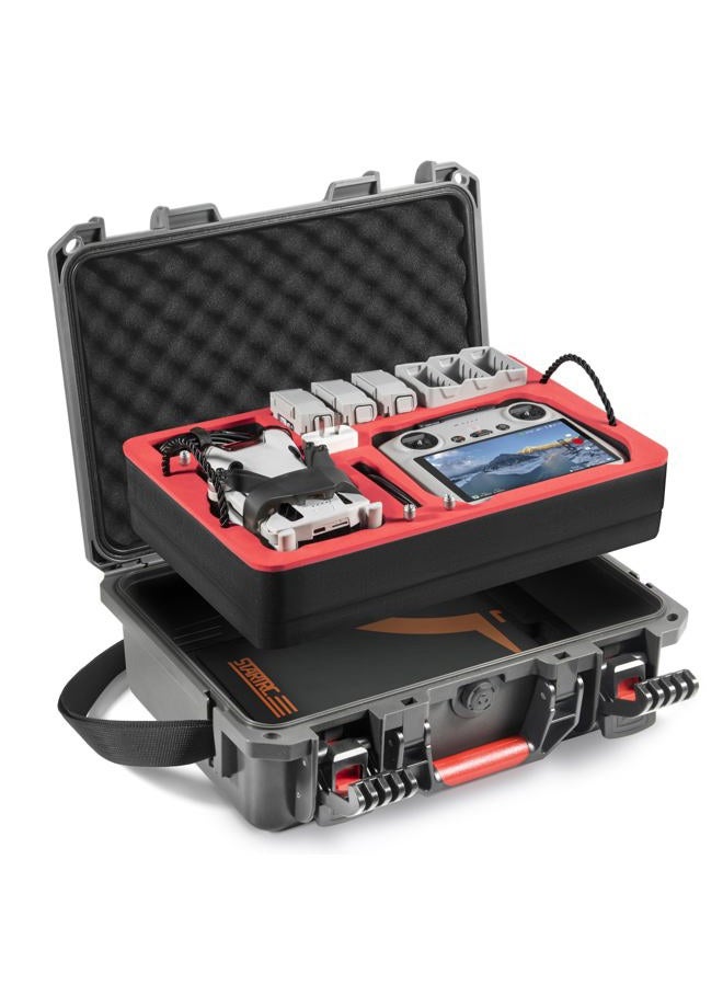 STARTRC Dual Layer Hard Case for DJI Mini 4 Pro, Waterproof Pressure Resistant Carrying Case for DJI Mini 4 Pro Accessories - Fits for DJI RC 2/RC-N2 - Image 1