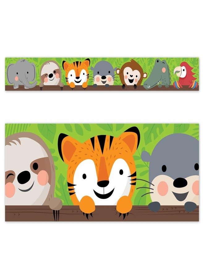 Creative Teaching Press CTP Jungle Friends EZ Border, Bulletin Board Border Top Classroom Decorating Accents (Creative Teaching Press 10983) - Image 1