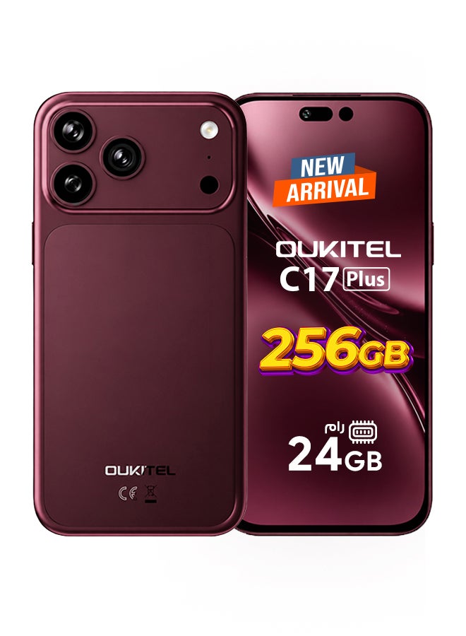 Oukitel C17 Plus Dual SIM Red 6+18GB RAM 256GB 4G - Middle East Version - Image 1