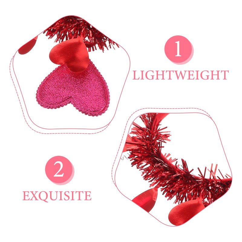 Headband for Women Sequin Headband Heart Boppers Hair Accessories for Holiday Birthday Party Hair Decoration Headband - Image 4