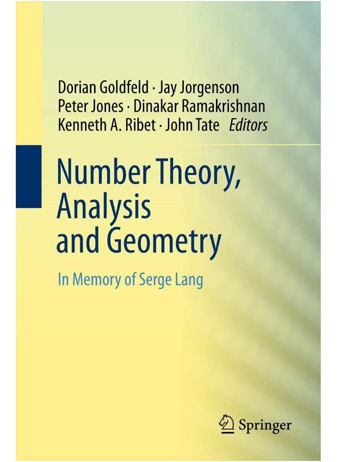 Number Theory, Analysis and Geometry: In Memory of Serge Lang 