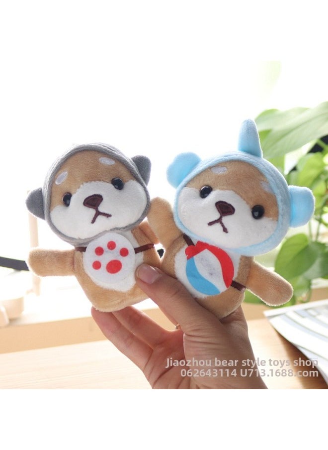 Direct Supply Plush Toy Doll Pendant Chai Dog Key Chain Company Gift Couple Gift A Generation Of Hair-Specification:+bead Chain-Color:Shiba Inu Blue  - Image 4