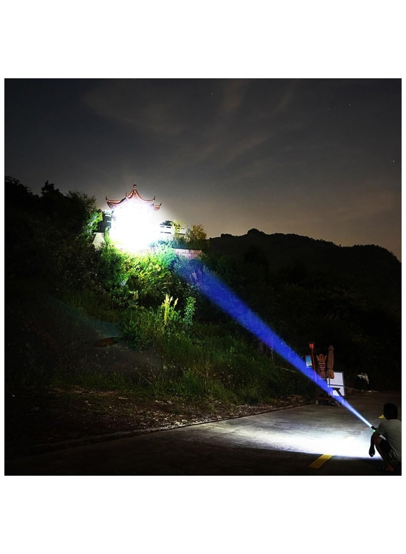 High Powered Rechargeable LED Flashlight with Long-Range Zoom, Fluorescent Body, and Adjustable Focus – Ideal for Hunting, Camping, Fishing, and Search Operations - Image 5