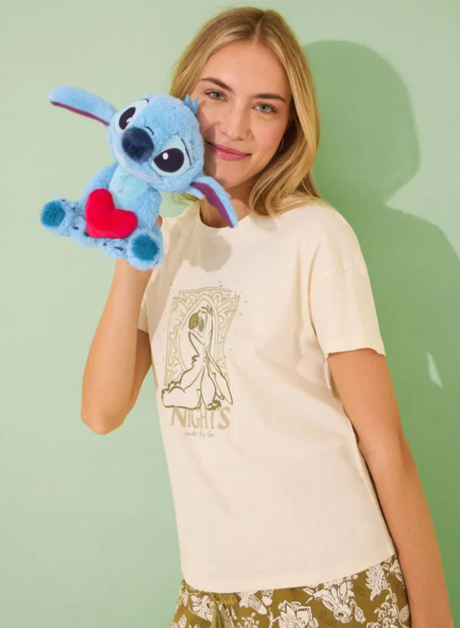women'secret Lilo & Stitch cotton Capri pyjamas