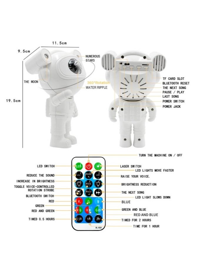 Galaxy Astronaut Star Projector Night Light with Timer Remote Control and 360° Adjustable Design, Best Gifts For Kids - Image 4