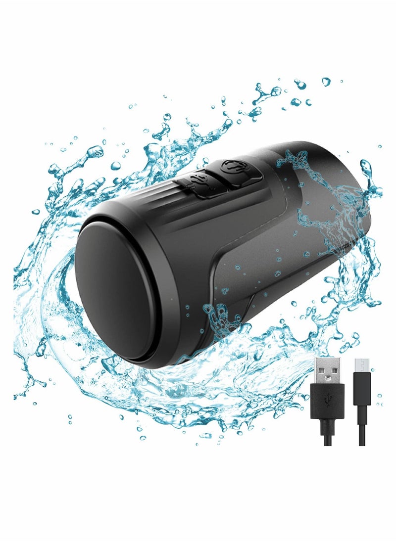 SYOSI Electric Loud Bike Bell with Anti Theft Alarm, Horn 125dB 4 Sound Modes for Adults, Rechargeable Bicycle Waterproof Cycling （Black）  - Image 1