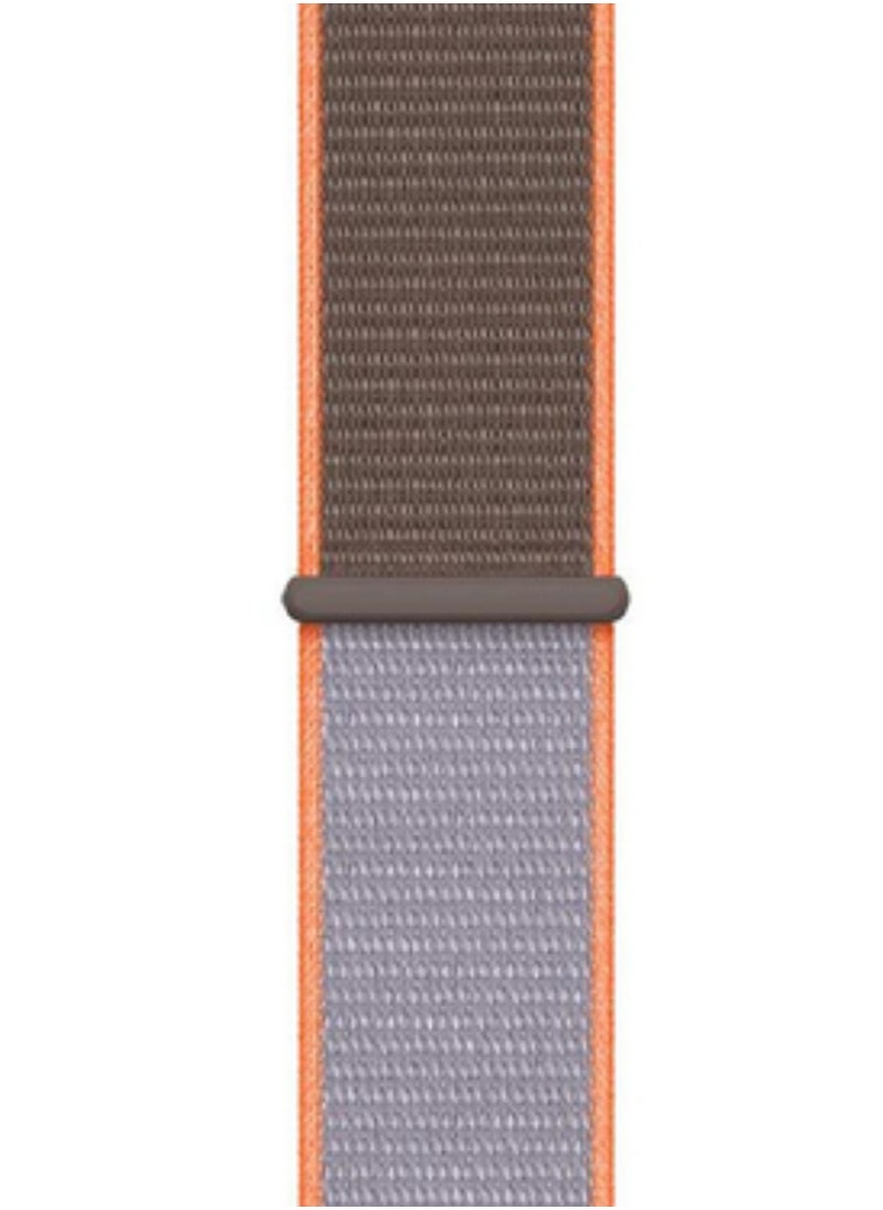 HuHa - Replacement Band for Watch Series 5/4/3/2/1 40/38 mm Grey/Orange - Image 1